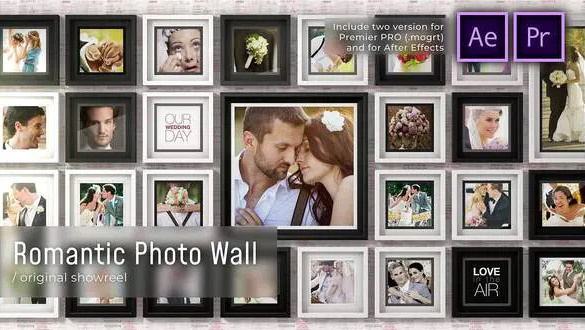 Videohive Romantic Photo Wall – Premiere Pro