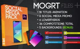 Social Media Pack MOGRT Videohive - Premiere Pro
