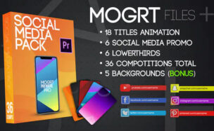 Social Media Pack MOGRT Videohive – Premiere Pro