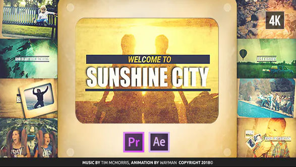 Vintage Slideshow Sunshine City – Premiere Pro
