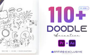 Videohive 110 Animated Doodles Pack