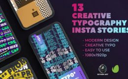 Videohive 13 Creative Typography Instagram Stories