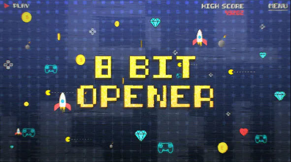 Videohive 8 Bit Old Game Opener