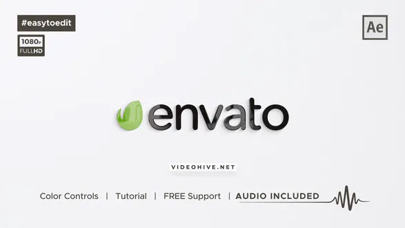 VIDEOHIVE CLEAN AND MINIMAL LOGO REVEAL
