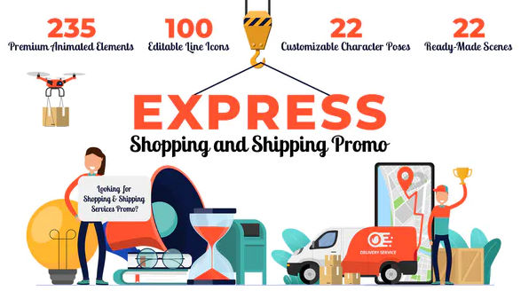 Videohive Express Shopping & Shipping Promo