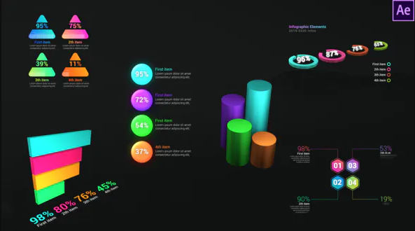 Videohive Infographic Dynamic Graphs