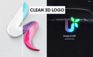 Videohive Clean 3D Logo