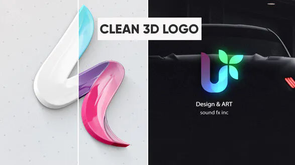 Videohive Clean 3D Logo