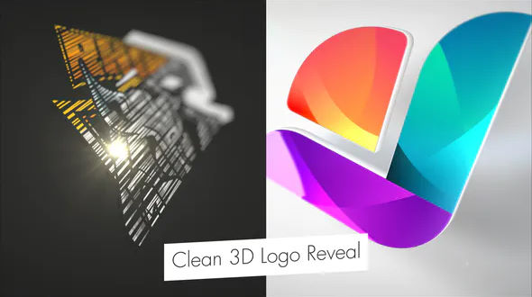 Clean 3D Logo Reveal – Videohive