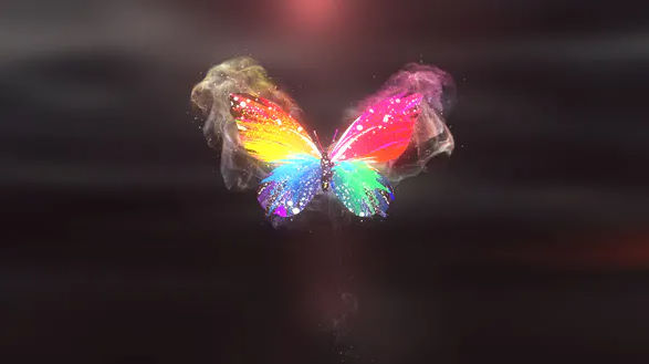 Videohive Colorful Butterfly Logo Reveal 4K