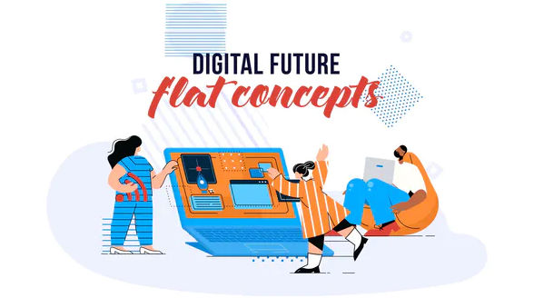 Videohive Digital Future – Flat Concept