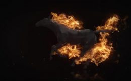 Videohive Flamming Horse Logo Reveal