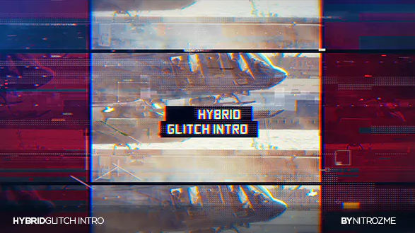 Videohive Hybrid Glitch Intro