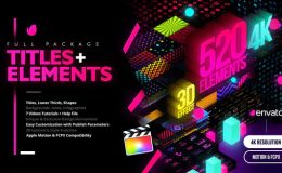 Videohive Modern Pack of Titles and Elements for FCPX 4K