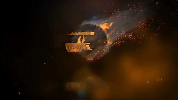 Videohive Rotating Fire Logo Reveal