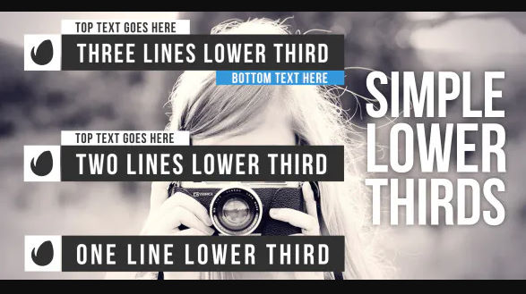Videohive Simple Lower Thirds