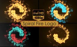 Videohive Spiral Fire Logo