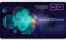 Videohive Techno Shapes Digital Slideshow - Premiere Pro