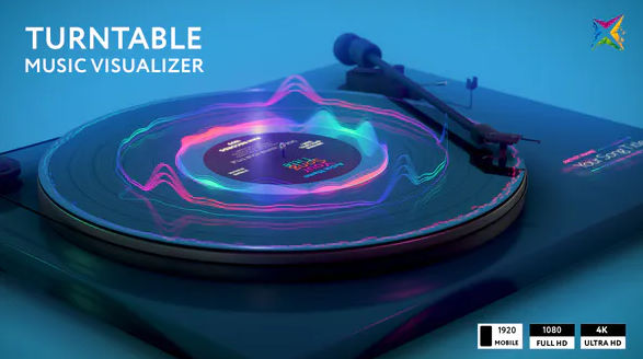 Videohive Turntable Music Visualizer