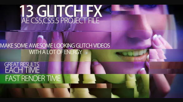 Videohive Video glitch FX