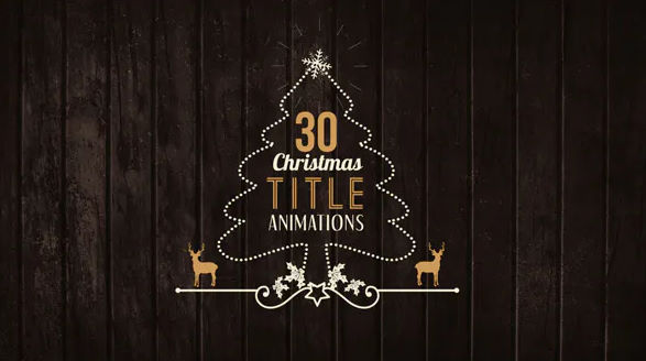Videohive 30 Christmas Title Animations
