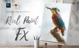 Animated Real Paint FX - Photoshop Add-On Extension