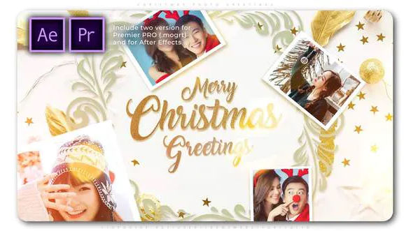 Videohive Christmas Photo Greetings – Premiere Pro