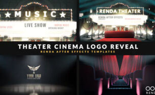 Videohive Cinema Intro – Curtain Logo Reveal