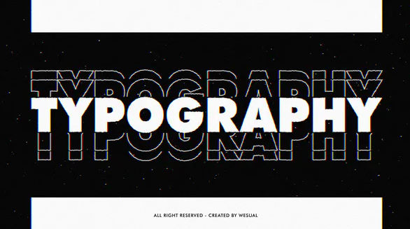 Videohive Glitch Kinetic Typography