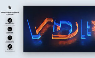 Videohive Neon Stroke Logo Reveal