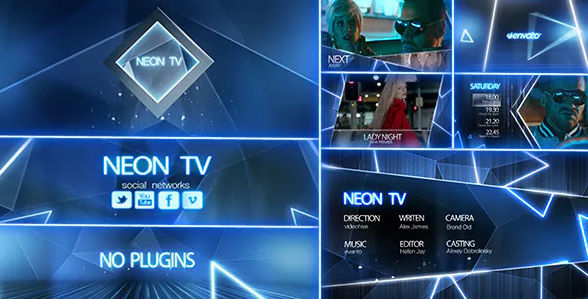 Videohive Neon TV Broadcast Package