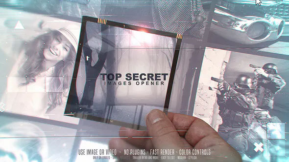 Videohive Top Secret Images Opener
