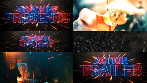 Videohive Cinematic Neon Trailer Teaser