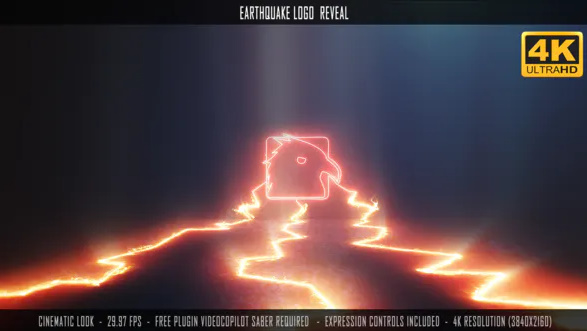 Videohive Earthquake Logo Reveal
