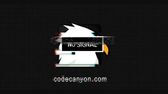 Videohive No Signal Glitch Logo