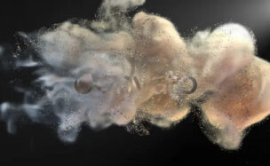 Videohive Glitter Smoke Logo Reveal