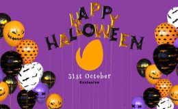 Videohive Happy Halloween Balloon Logo Reveal