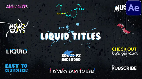 Videohive Liquid Titles | After Effects
