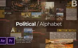 Videohive Political Alphabet. Historical Slideshow - Premiere Pro