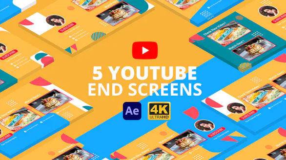 Videohive Youtube End Screens Vol.3 | After Effects