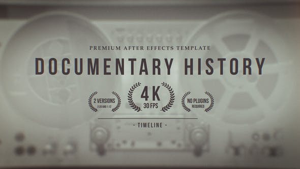 Videohive Documentary History Timeline