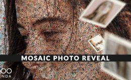 Videohive Falling Photos Mosaic Slideshow