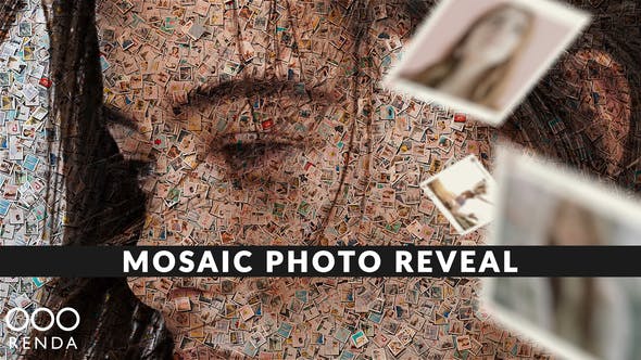 Videohive Falling Photos Mosaic Slideshow