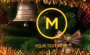MotionArray Christmas Logo Opener. Xmas Tree