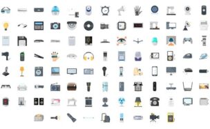Videohive 100 Electronic Gadgets Icons