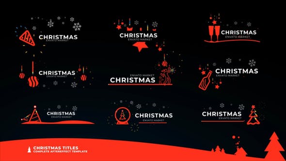 Videohive Christmas Icon Titles