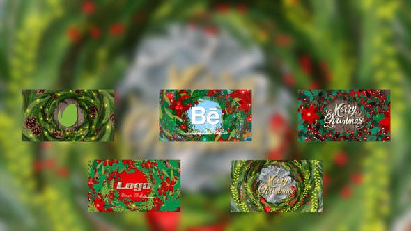 Videohive Christmas Wreaths Reveal