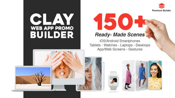 Videohive Clay Web App Promo Builder