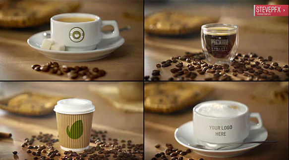 Videohive Coffee AE Mockup | Espresso Americano Cappuccino Coffee to Go