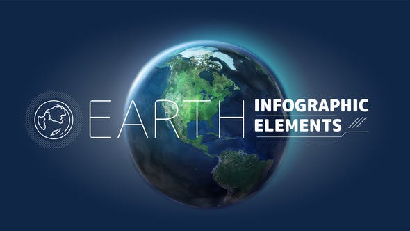 Videohive Earth Infographic Elements